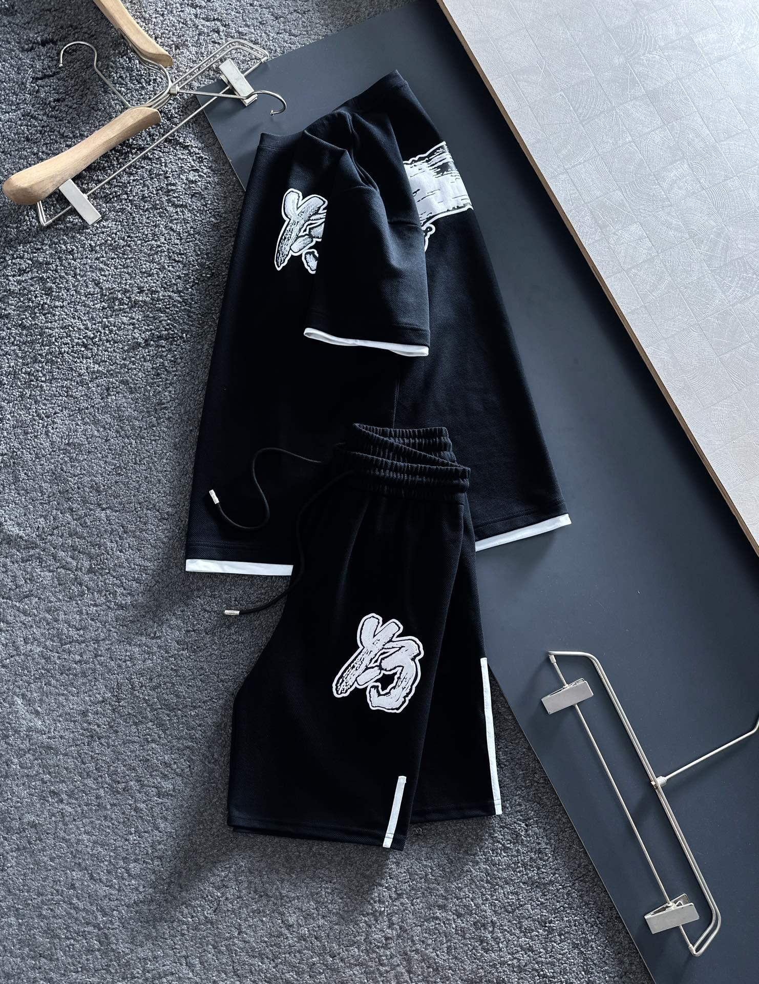 Y-3 캐주얼 반팔 반바지 세트 (해외배송)