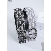 디올 블랙 CD 오블리크 자카드 리버서블 레더 벨트 (국내배송)