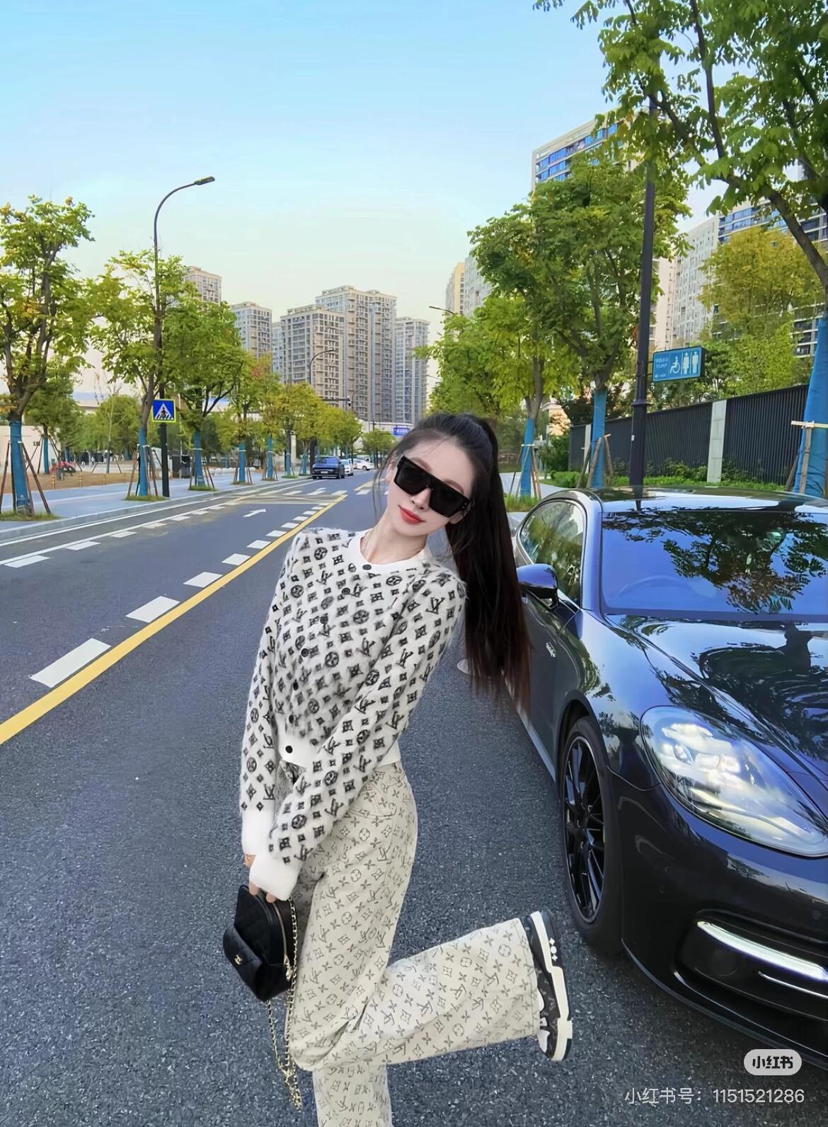 루이비통 니트 자카드 카디건(해외배송)