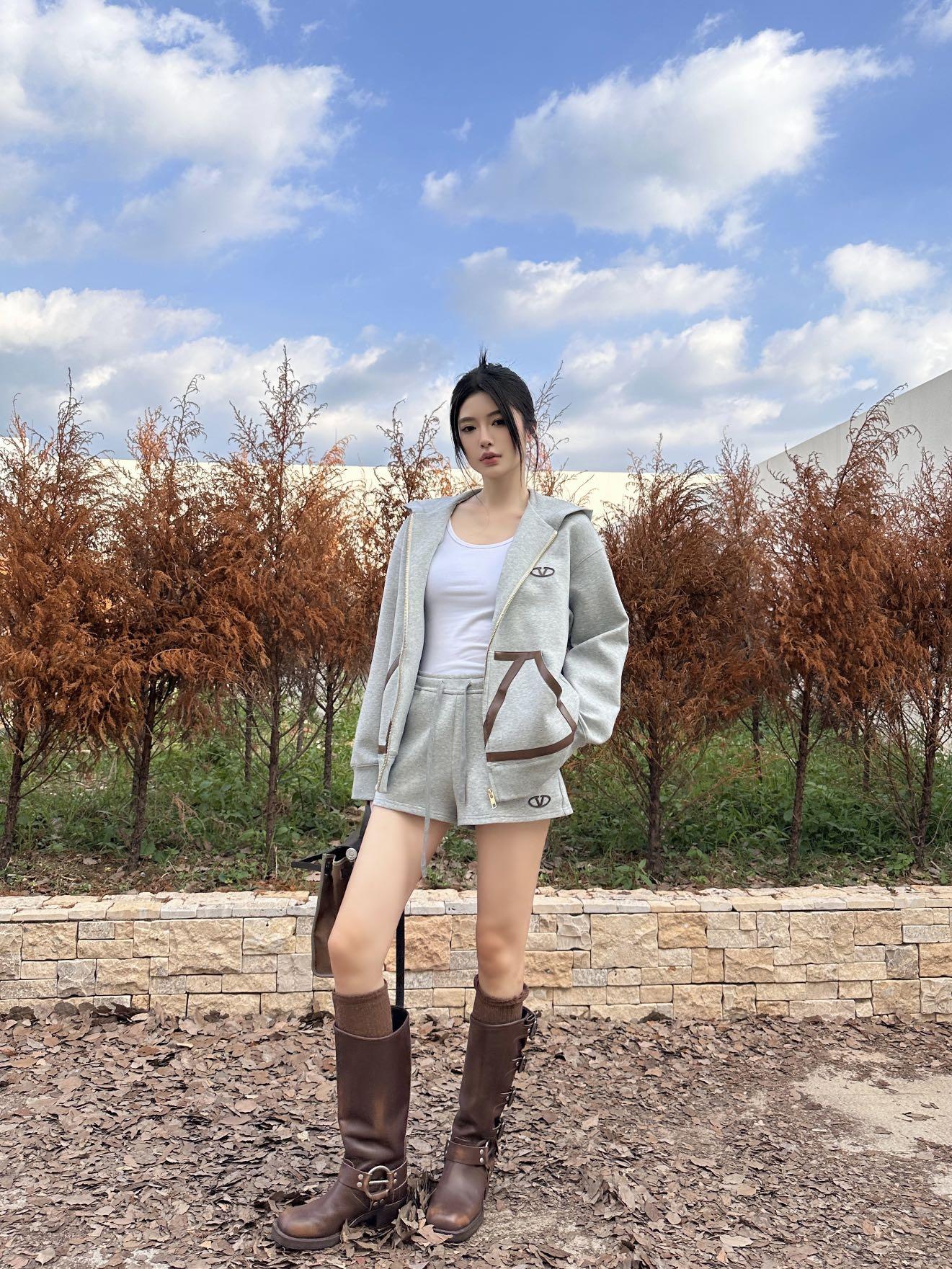 발렌티노 스페이스 코튼 후드 캐주얼 세트 (해외배송)