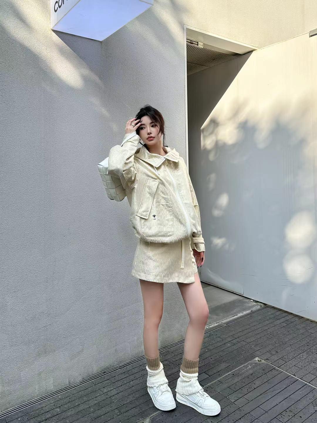 디올 재킷 + 반바지 스커트 세트 (해외배송)