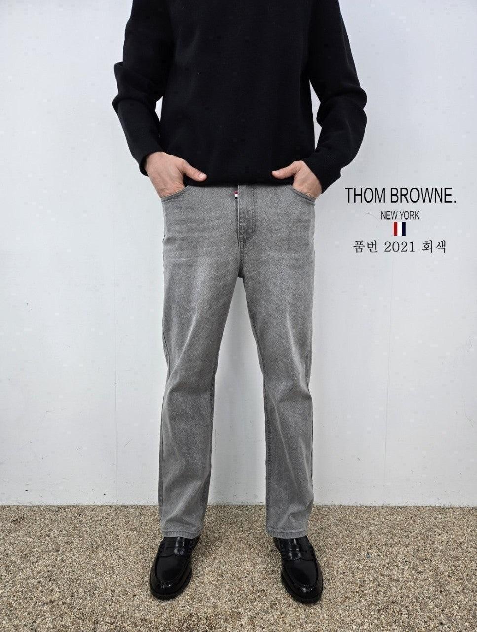 톰브라운 TB 세미 일자 그레이청바지 (국내배송)