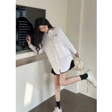 미우마우[MIU MIU] 여성 화이트 포플린 셔츠 (국내배송)