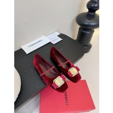 페레가모 여성용 바라 브랜드 발레 플랫슈즈 (해외배송)