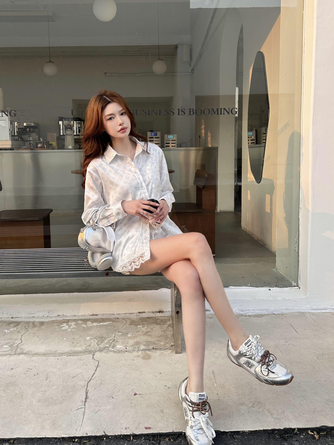 루이비통 레이스 프린트 셔츠+반바지 세트 (해외배송)