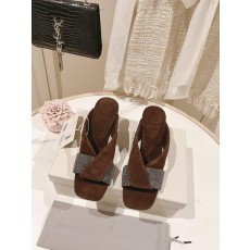 브루넬로쿠치넬리 bc 스틸 다이아몬드 웨지 슬리퍼 (해외배송)