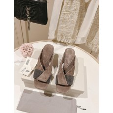 브루넬로쿠치넬리 bc 스틸 다이아몬드 웨지 슬리퍼 (해외배송)