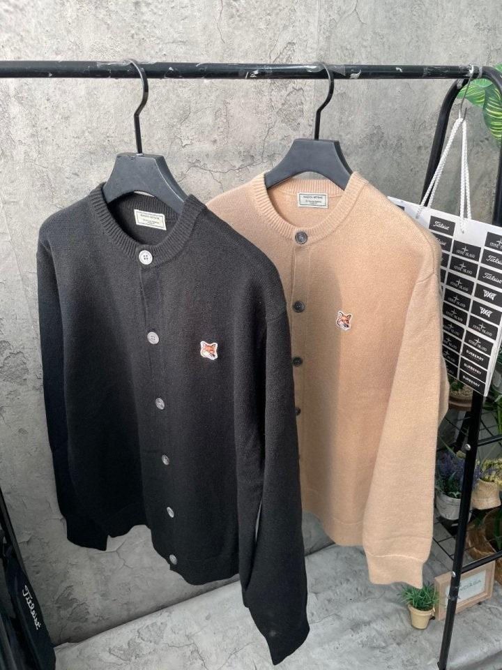 메종키츠네 라운드 가디건 (국내배송)