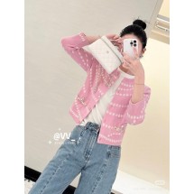 샤넬 25P 폴카 도트 진주 퓨어 캐시미어 카디건 (정품급 해외배송)
