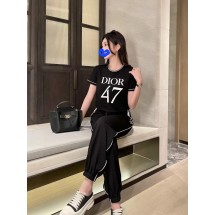 디올 jersey 47 코튼 티셔츠 & 조거팬츠 세트 (국내배송)