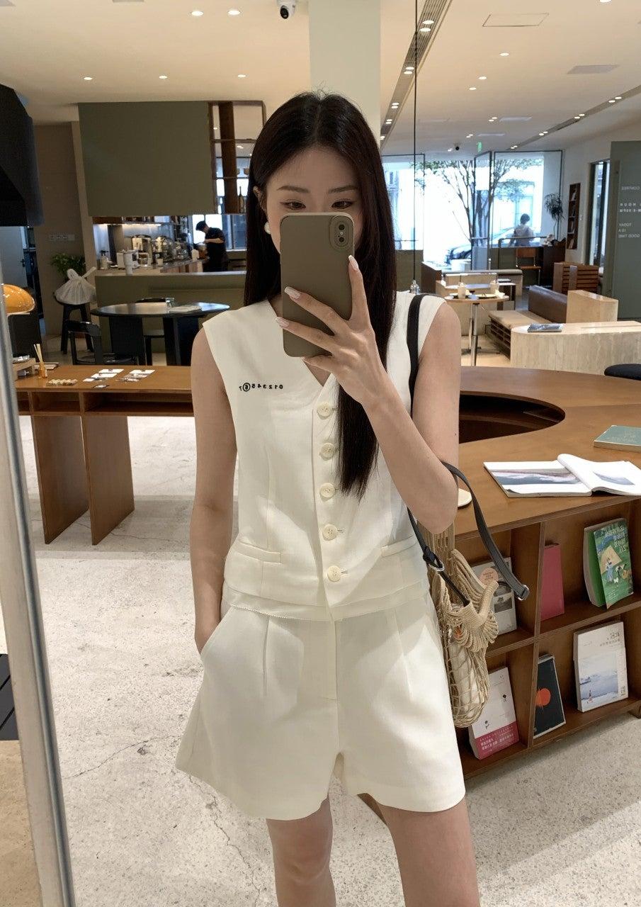 메종마르지엘라 베스트 탑 + 와이드 레그 반바지 (해외배송)