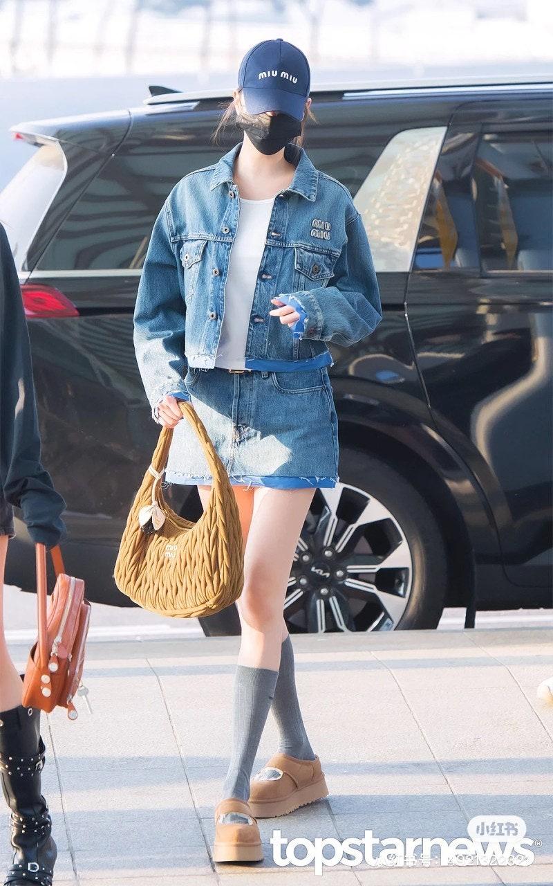 미우미우 스타일 데님 재킷 스커트 (해외배송)