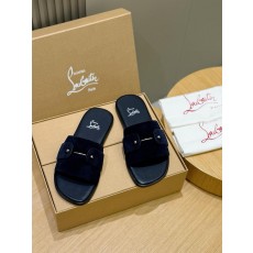 루부탱 남성 여름 가죽 슬리퍼 샌들 (해외배송)