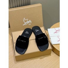 루부탱 남성 여름 가죽 슬리퍼 샌들 (해외배송)