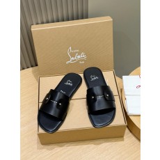 루부탱 남성 여름 가죽 슬리퍼 샌들 (해외배송)