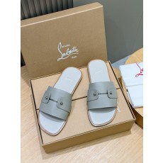 루부탱 남성 여름 가죽 슬리퍼 샌들 (해외배송)