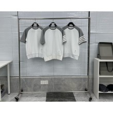 톰브라운 워터 리플 와플 라운드넥 반팔 티셔츠 (해외배송)