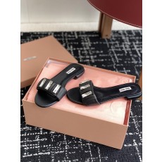 미우미우 스퀘어 다이아몬드 버클 슬리퍼 (해외배송)
