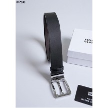 몽블랑 스타 스퀘어 은장 버클 리버서블 레더 벨트 (국내배송)