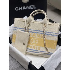샤넬 코튼 캔버스 쇼퍼백 (해외배송)