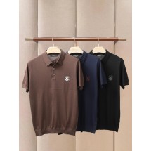 로로피아나 라펠 스웨터 반팔 3컬러 (해외배송)