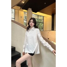 디올 사선 단추 디자인 셔츠 (해외배송)
