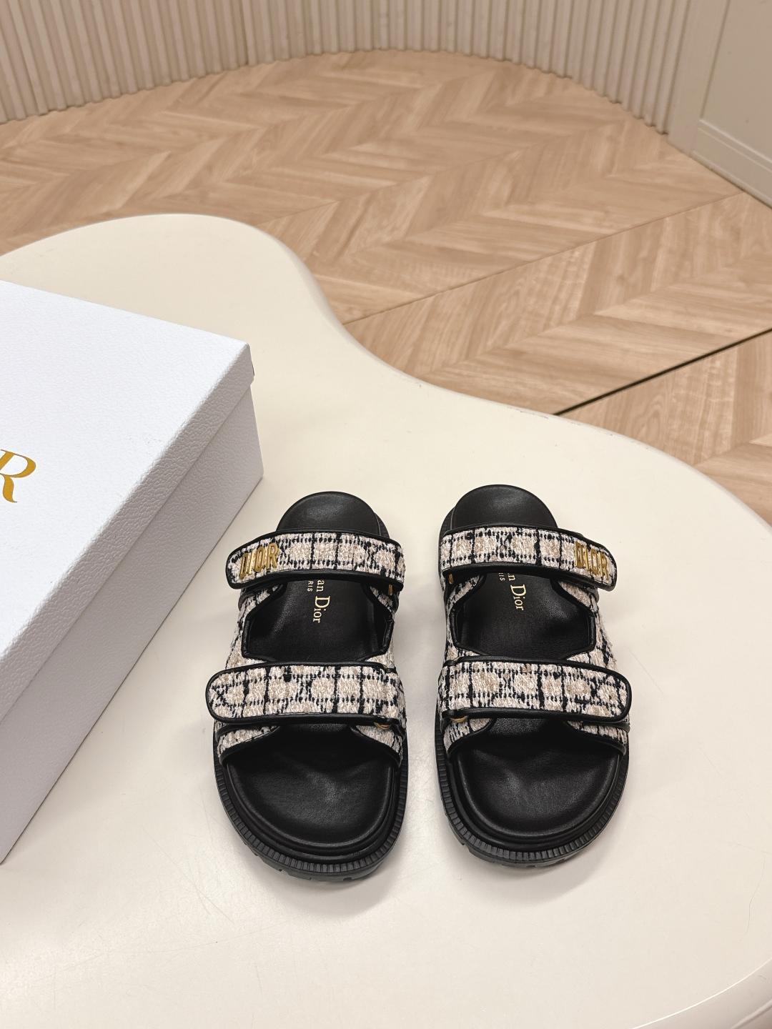 디올 클래식 벨크로 슬리퍼 (해외배송)