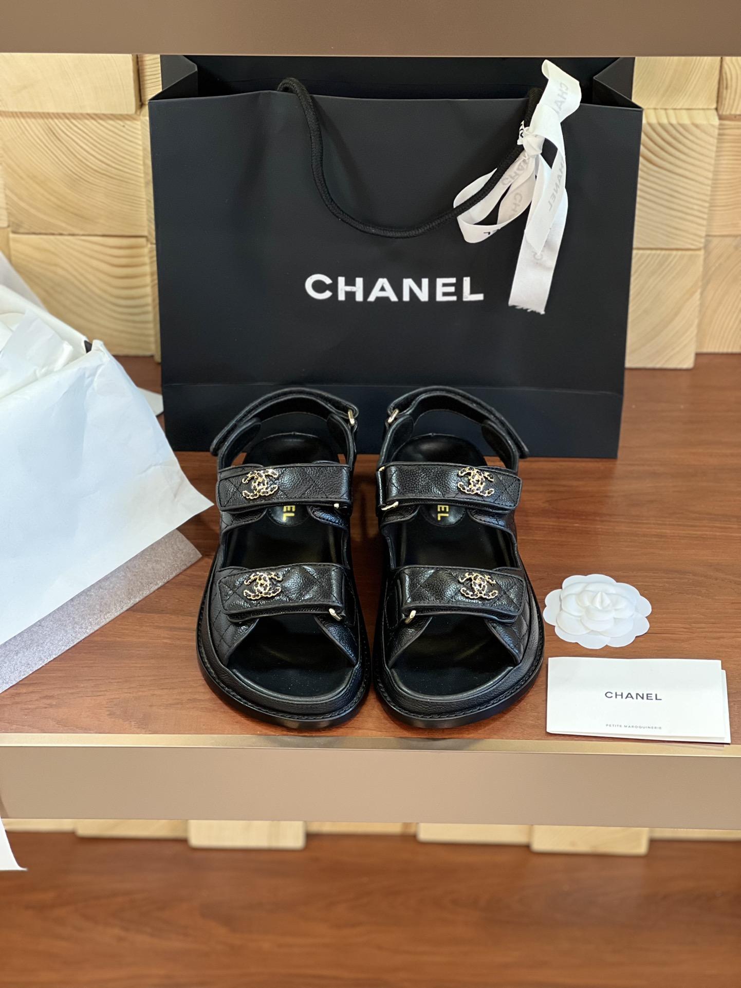 샤넬 벨크로 샌들 (해외배송)