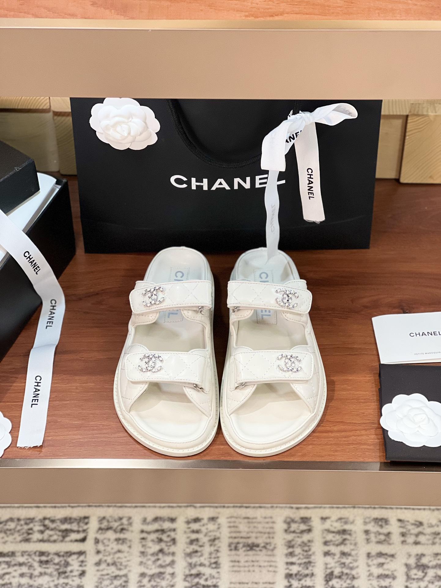 샤넬 벨크로 비치 슬리퍼 (해외배송)