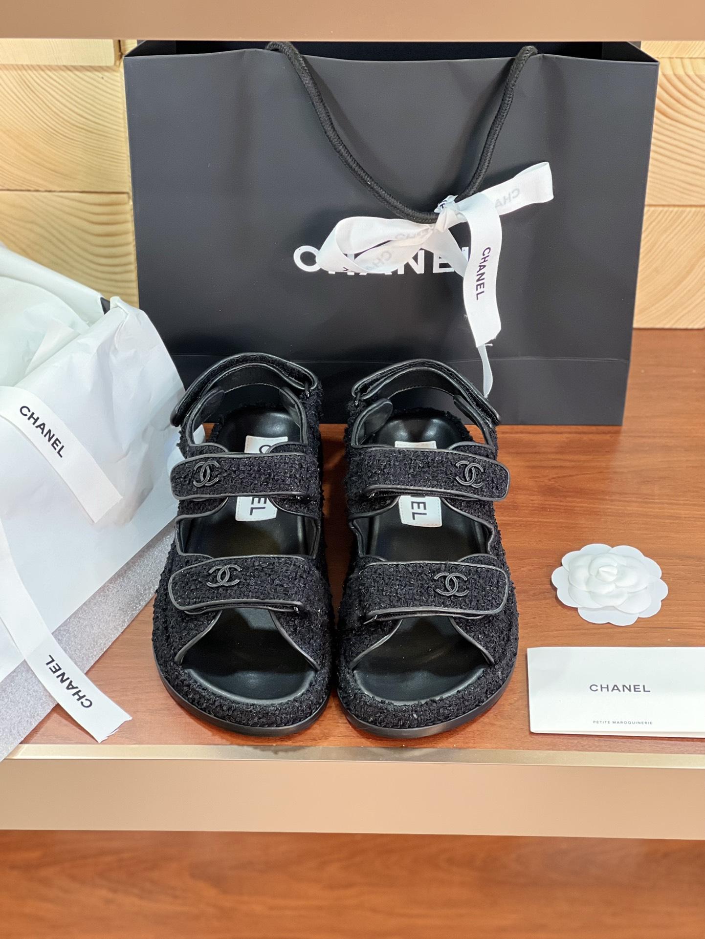 샤넬 벨크로 샌들 (해외배송)