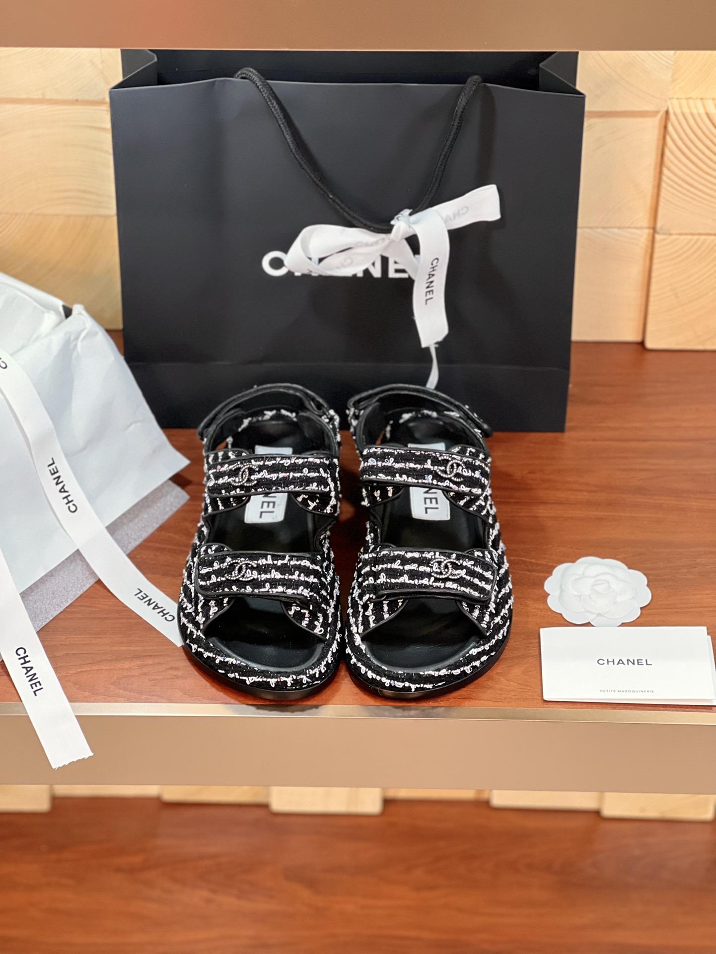 샤넬 벨크로 샌들 (해외배송)