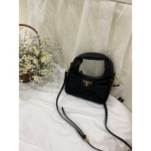 프라다 리나일론 나파가죽 미니 토트백 (국내배송)