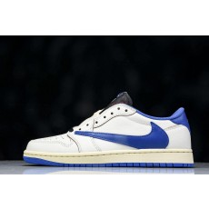 나이키 x 트래비스 스콧 콜라보 Air Jordan 1 Low OG SP Lightning Hook 2.0 화이트 & 블루  (해외배송)