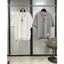 톰브라운 슈퍼파인 리플 스트레이트 리브 반팔 2컬러  (해외배송)