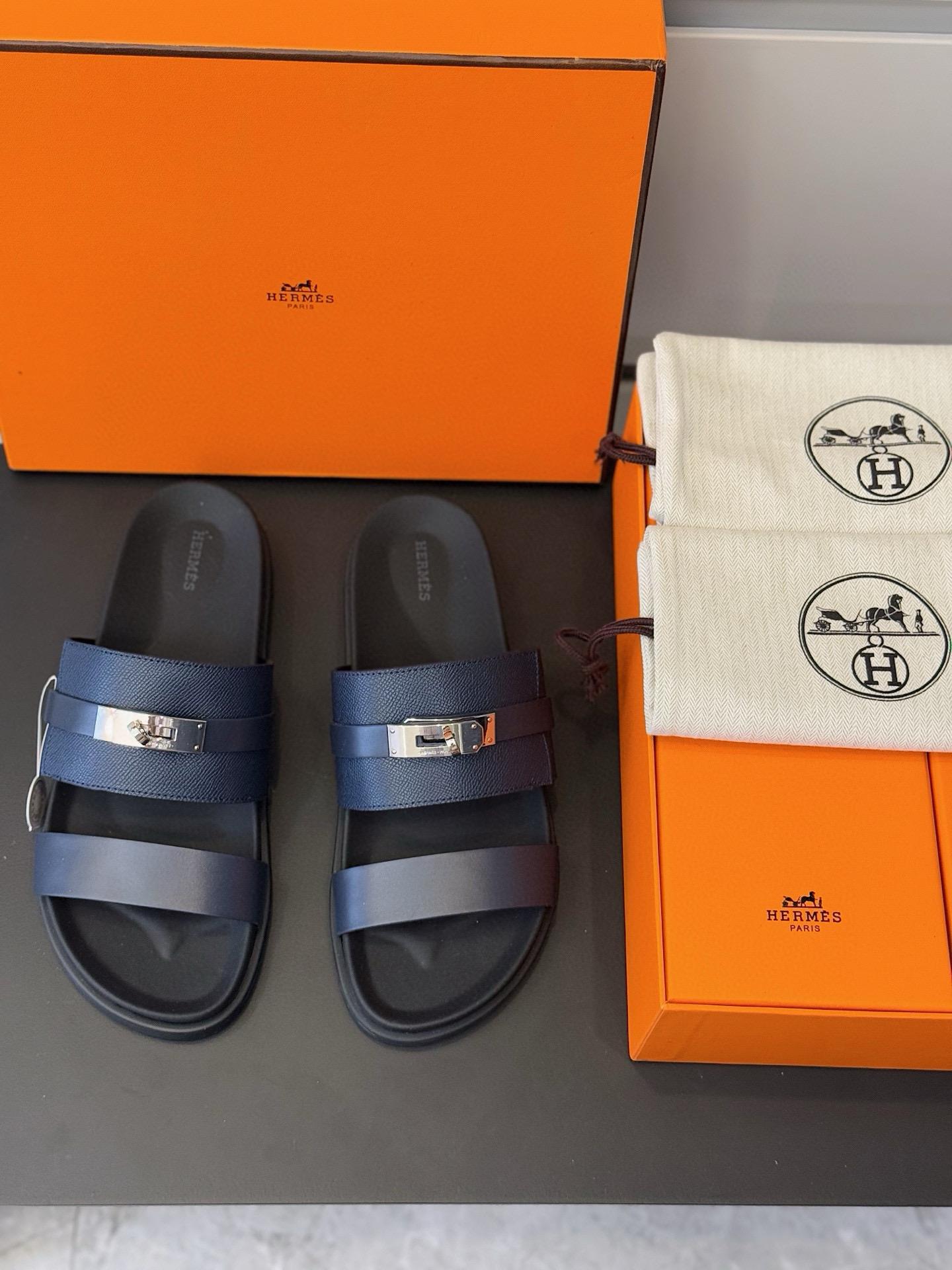 에르메스 H 남성용 슬리퍼 (해외배송)