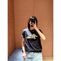 루이비통 라피아 레터 자수 라운드넥 반팔 (해외배송)