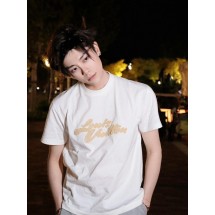 루이비통 라피아 레터 자수 라운드넥 반팔 (해외배송)