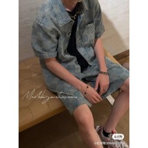 루이비통 25SS 체커보드 데님 반바지 (정품급 해외배송)