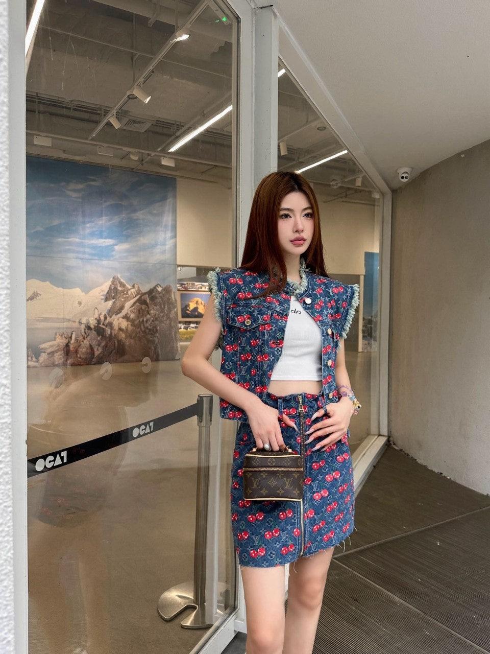 루이비통 체리 데님 베스트 재킷 (해외배송)