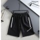 발렌시아가 BALENCIAGA 배색 라인 레터링 반바지 (국내배송)