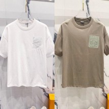 로에베 자수로고 라운드 티셔츠 (국내배송)