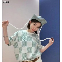 루이비통 다미에 니티드 쇼트 슬리브드 크루넥 반팔티 (국내배송)