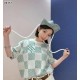 루이비통 다미에 니티드 쇼트 슬리브드 크루넥 반팔티 (국내배송)