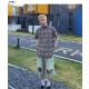 루이비통 수입고급 Louis Vuitton logo full-print letter 티셔츠 (국내배송)