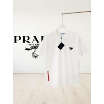 프라다 레드뽄 로고 티셔츠 (국내배송)