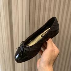 샤넬 클래식 컬러블록 리본 발레 슈즈 (해외배송)