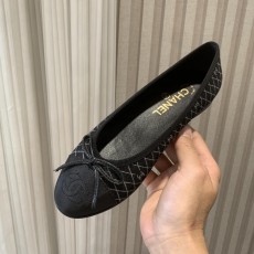샤넬 클래식 컬러블록 리본 발레 슈즈 (해외배송)