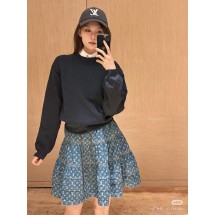 루이비통 플라워 데님 스커트 (해외배송)