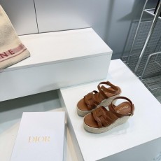 디올 밀짚 플랫폼 로만 샌들 (해외배송)