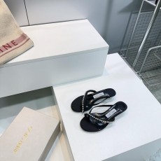 지미추 크리스탈 다이아몬드 키튼힐 플립플랍 (해외배송)